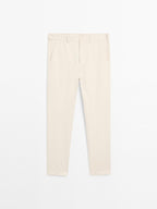Tapered fit trousers