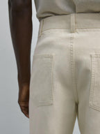 Tapered fit trousers