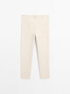 Tapered fit trousers