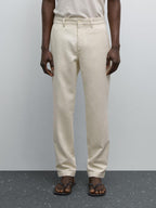 Tapered fit trousers