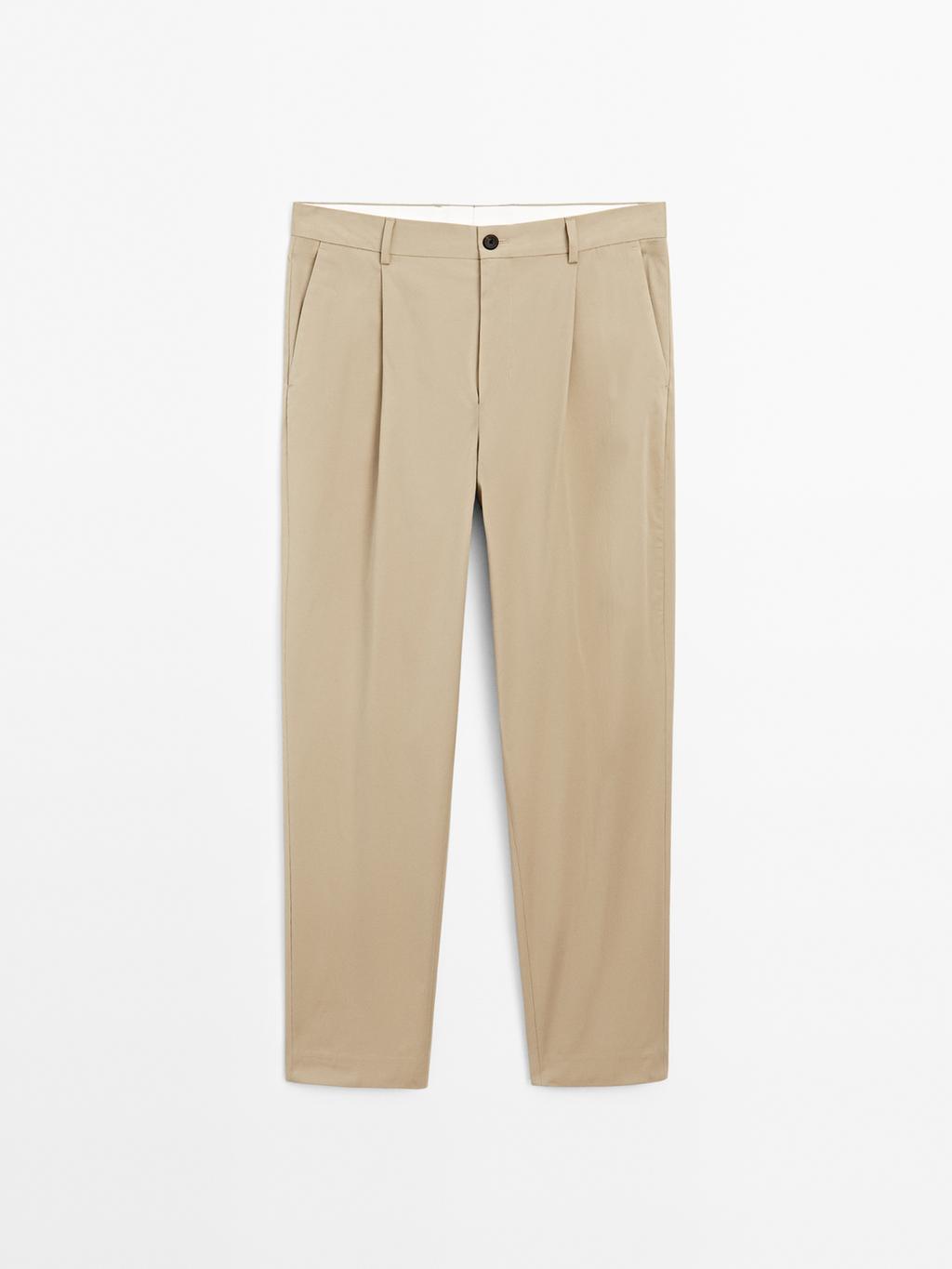 Relaxed-fit trousers with dart detail