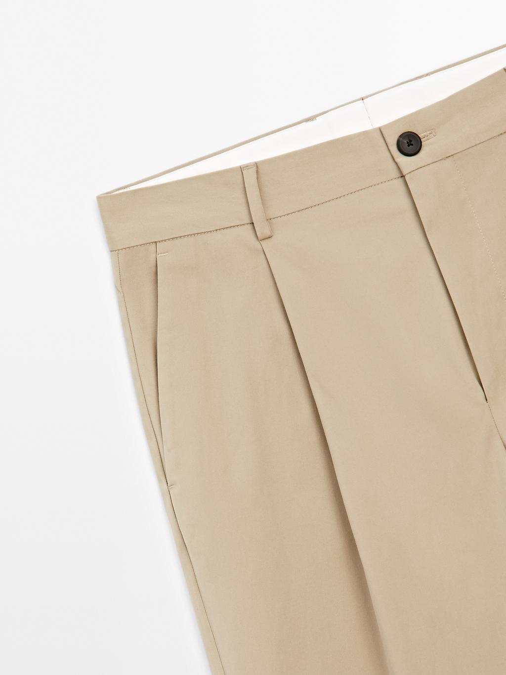 Relaxed-fit trousers with dart detail