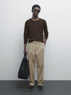 Relaxed-fit trousers with dart detail