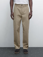 Relaxed-fit trousers with dart detail