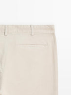 Slim fit corduroy trousers