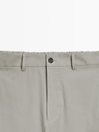 Cotton blend semi joggers