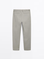 Cotton blend semi joggers