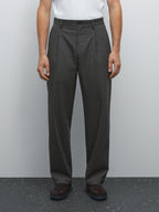 Relaxed fit pinstripe trousers
