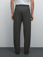 Relaxed fit pinstripe trousers