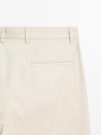 100% cotton relaxed fit trousers