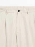 100% cotton relaxed fit trousers