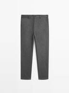 Jogger fit trousers with textured detail