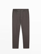 100% wool trousers with elasticated waistband