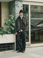 100% cotton wide-leg trousers