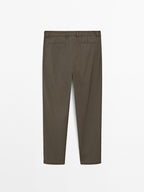 Total look wool blend trousers