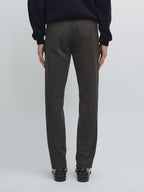 Slim fit twill trousers