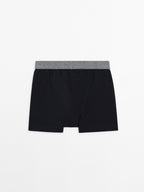 Boxers with a grey waistband