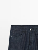 Lightweight tapered fit jeans