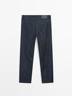 Lightweight tapered fit jeans