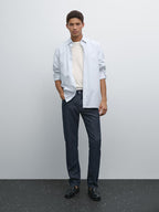 Lightweight tapered fit jeans