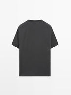 Short sleeve wool blend T-shirt