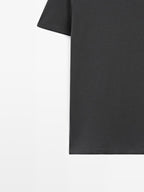 Short sleeve wool blend T-shirt