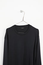 Long sleeve medium weight cotton T-shirt