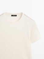 Short sleeve T-shirt with contrast seam detail