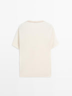 Short sleeve T-shirt with contrast seam detail