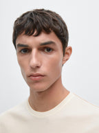 Short sleeve T-shirt with contrast seam detail