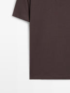 Short sleeve polo shirt with placket detail