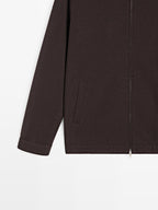 Short double wool blend jacket