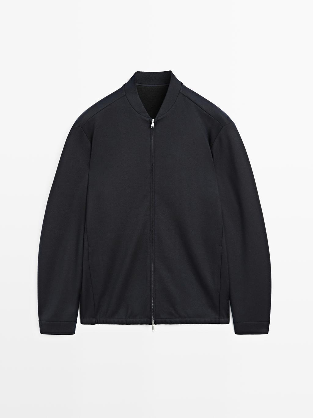 Zip-up bomber jacket
