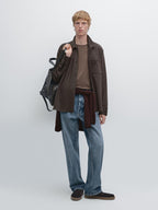 Snap-button overshirt with pocket detail