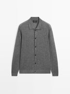 100% cashmere knit cardigan
