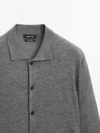 100% cashmere knit cardigan