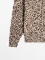 100% cashmere knit polo sweater