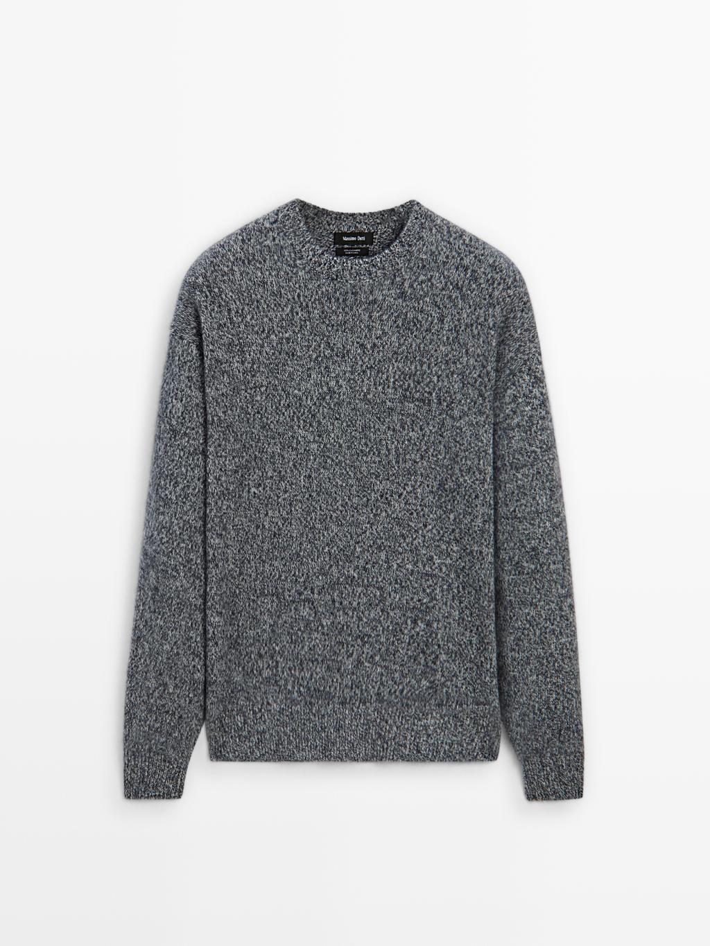 100% cashmere crew neck sweater