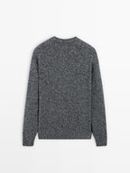 100% cashmere crew neck sweater