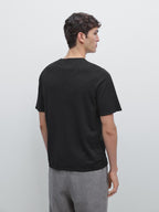 Cotton blend knit T-shirt