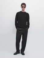 100% wool raglan sleeve knit sweater