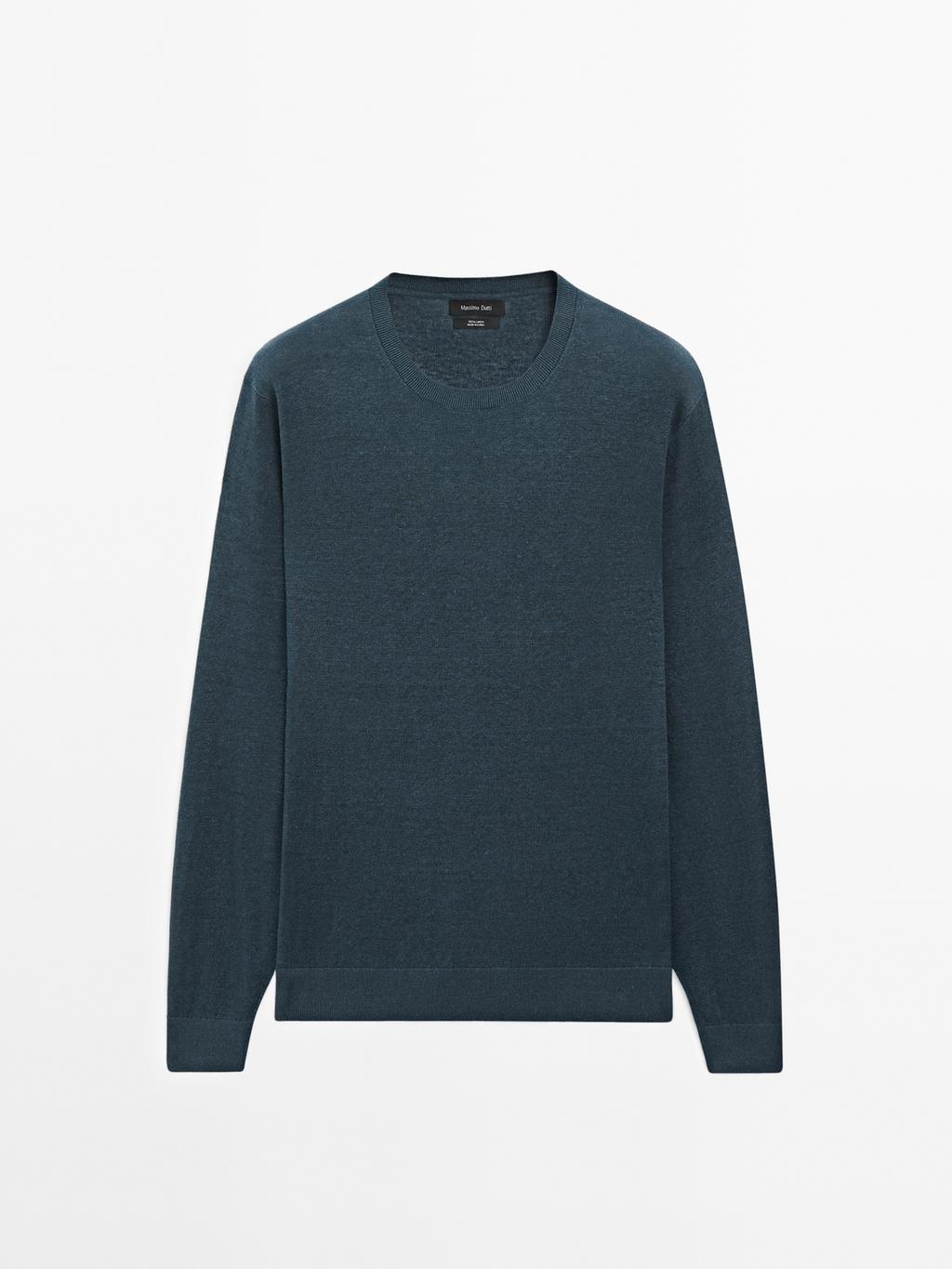 100% linen knit sweater