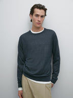 100% linen knit sweater