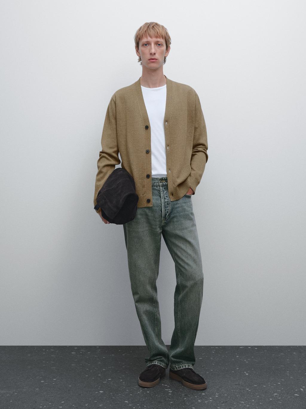 100% cotton knit cardigan