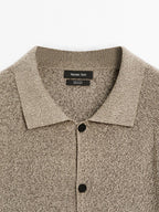 100% cotton mouline knit cardigan