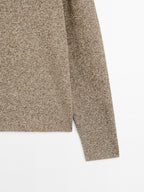 100% cotton mouline knit sweater