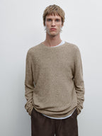 100% cotton mouline knit sweater