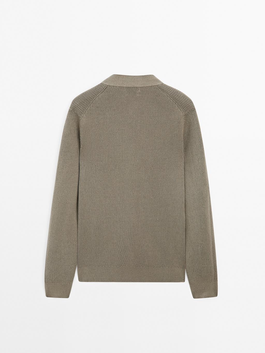 100% cotton knit cardigan