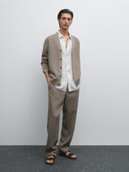 100% cotton knit cardigan