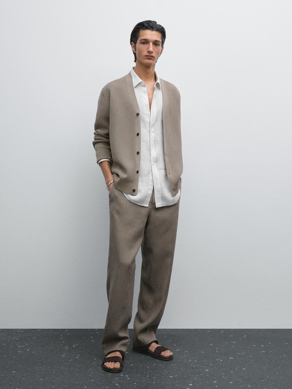 100% cotton knit cardigan